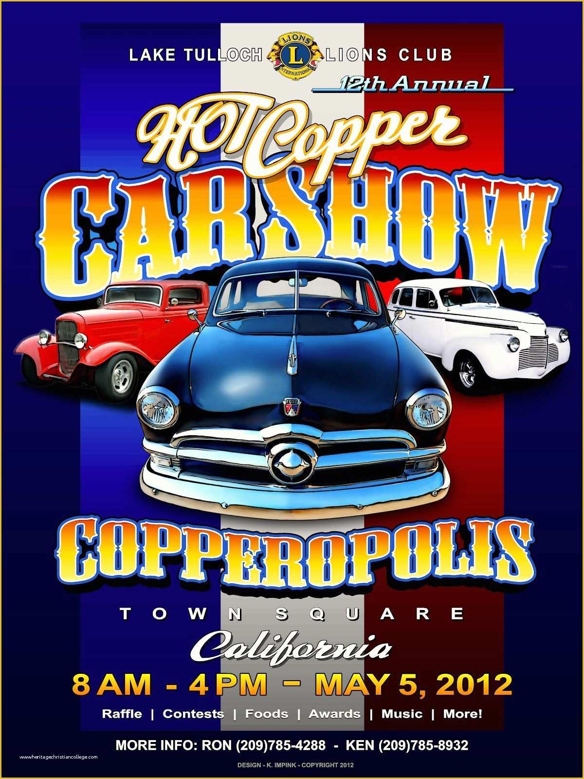 Free Car Show Flyer Template Of Car Show Hot Copper Copperopolis California May 5