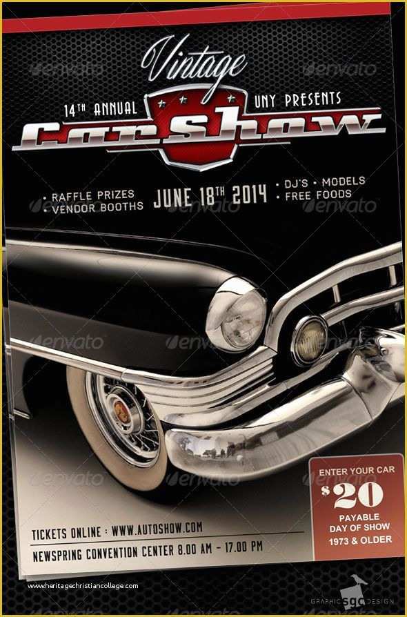 Free Car Show Flyer Template Of Classic Car Show events Flyers