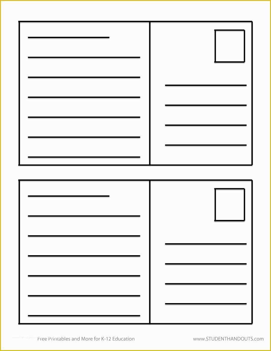 Free Card Making Templates Printable Of 40 Great Postcard Templates & Designs [word Pdf]