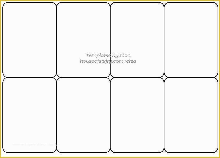 Free Card Making Templates Printable Of Templete for Playing Cards Artist Trading Cards