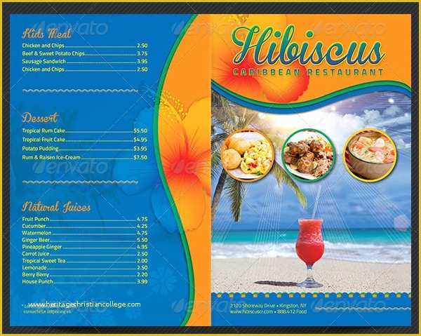 Free Caribbean Menu Template Of 14 Takeaway Menu Designs and Examples Psd Ai