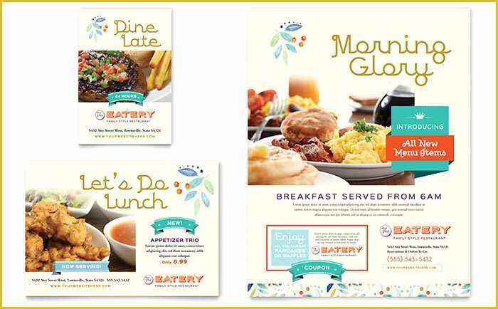 Free Caribbean Menu Template Of Family Restaurant Flyer & Ad Template Design