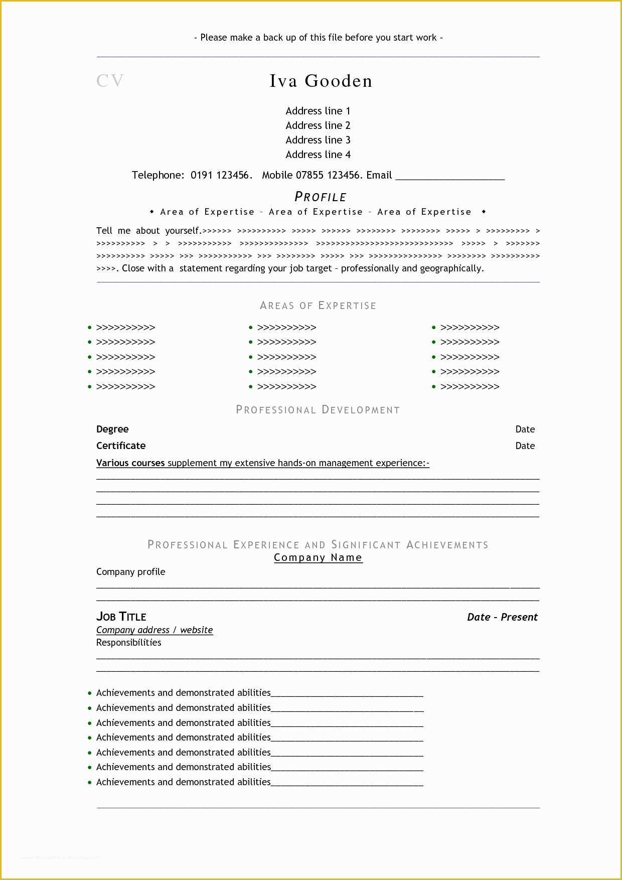 Free Cascade Resume Template Of 20 Professional Resume Templates Free Download