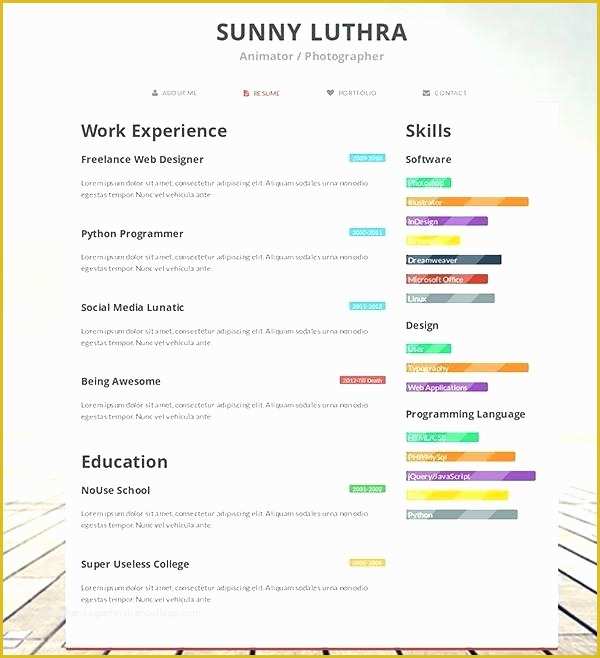 Free Cascade Resume Template Of Cascade Resume Template – Lvmag