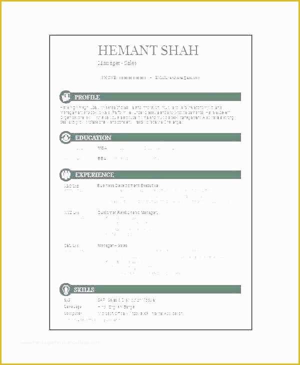 Free Cascade Resume Template Of Free E Page Resume Template E Page Racsumac Site by