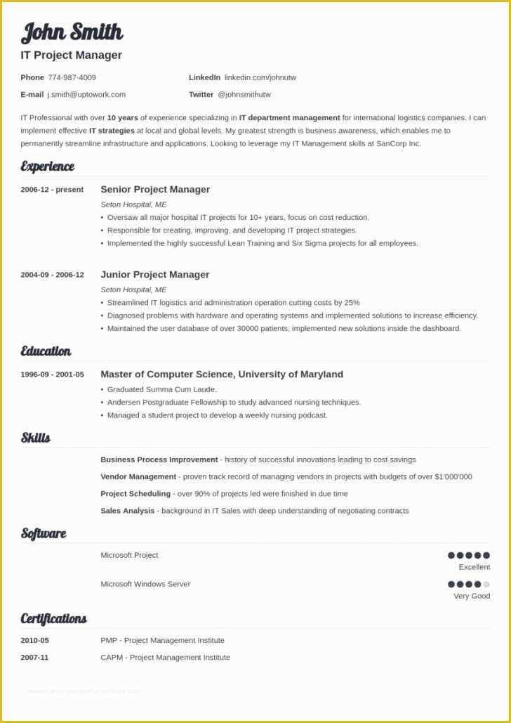 Free Cascade Resume Template Of Resume Template Resume Template Maker Resumees Linee