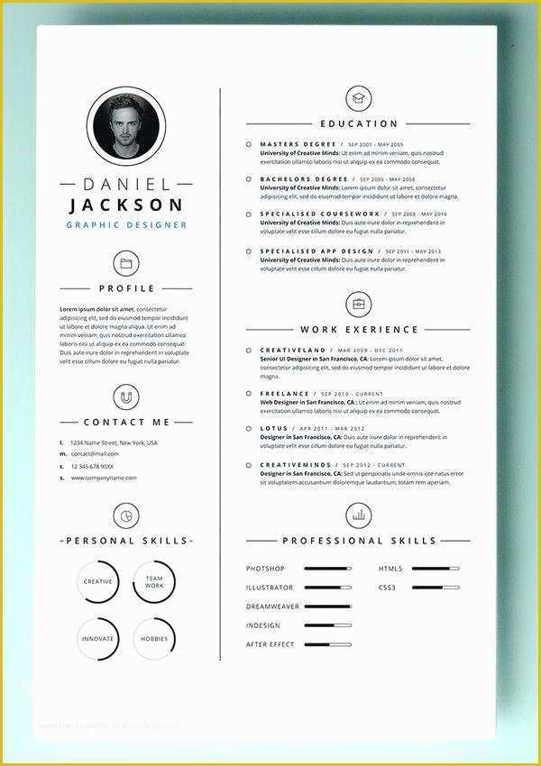 Free Cascade Resume Template Of Two Page Resume Template Free