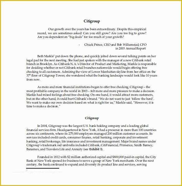 Free Case Study Template Of 12 Case Study Templates Pdf Doc