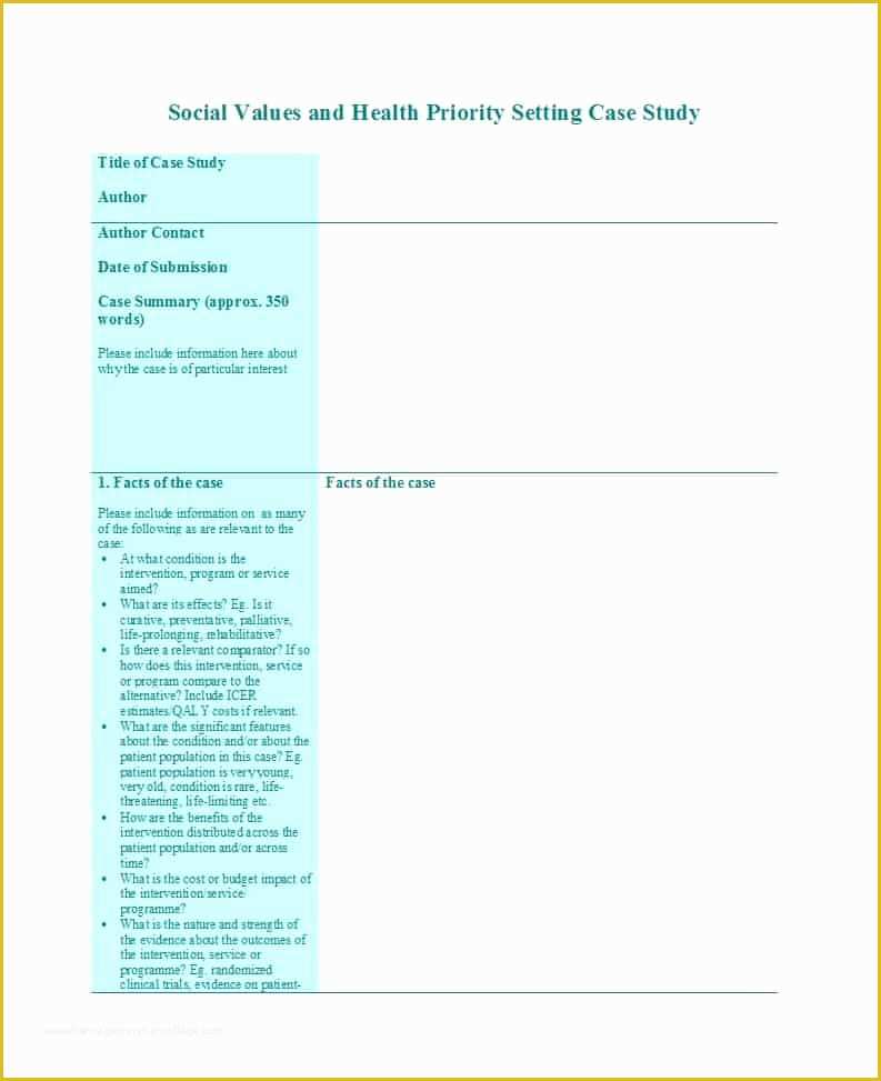 Free Case Study Template Of 49 Free Case Study Templates Case Study format