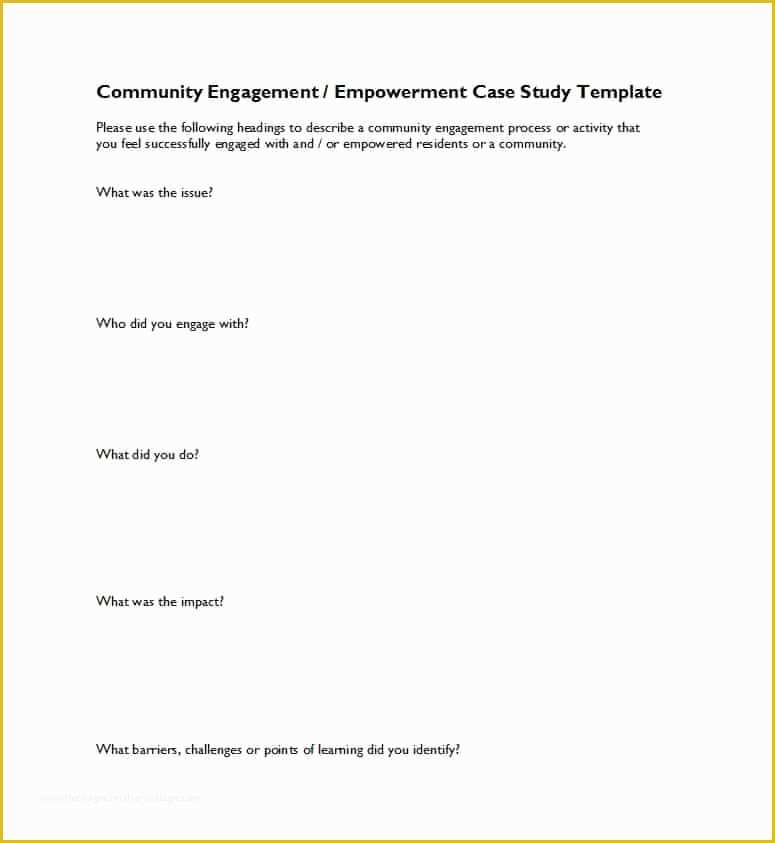 Free Case Study Template Of 49 Free Case Study Templates Case Study format