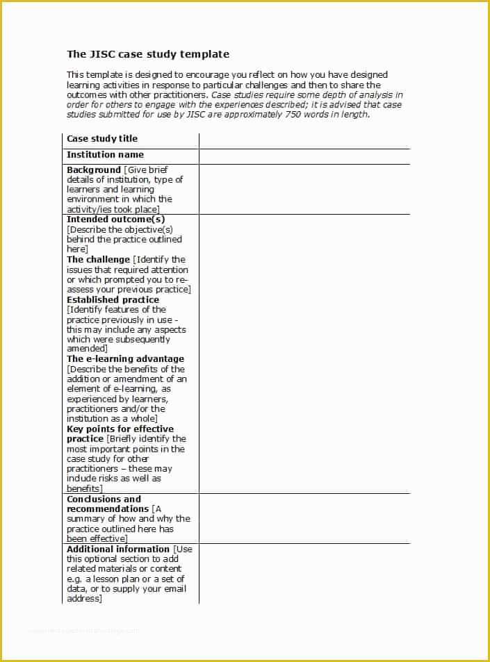 Free Case Study Template Of 49 Free Case Study Templates Case Study format