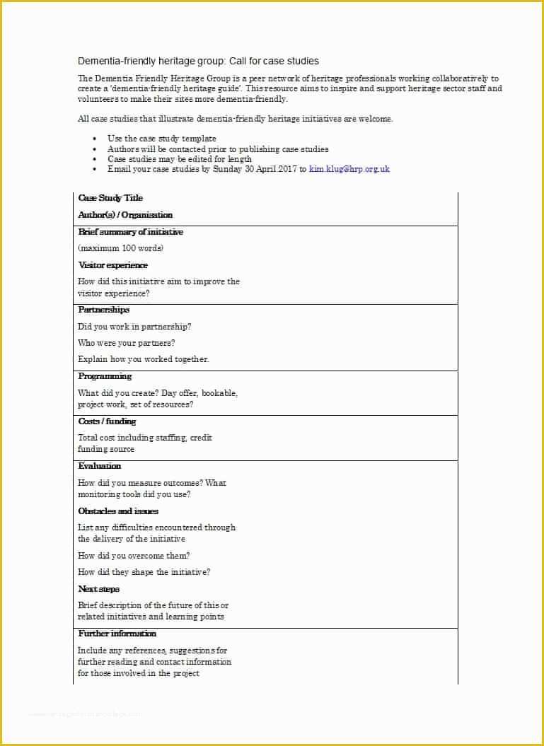 Free Case Study Template Of 49 Free Case Study Templates Case Study format