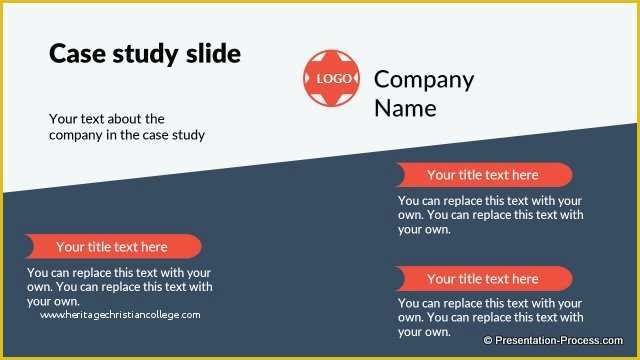 Free Case Study Template Of Flat Design Templates Powerpoint Closing Slides