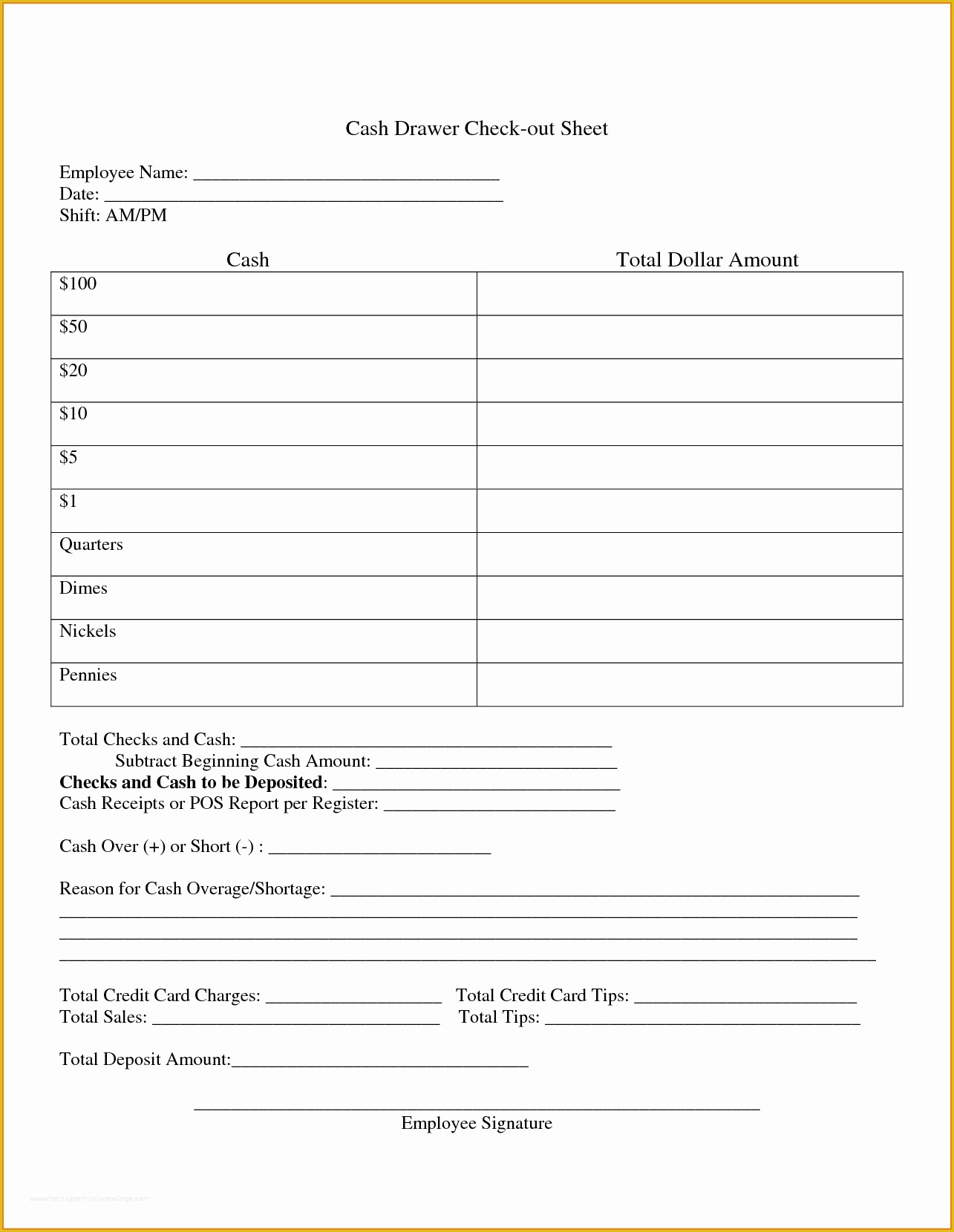 Free Cash Drawer Balance Sheet Template Of Cash Drawer Balance Sheet Authorization Letter Pdf