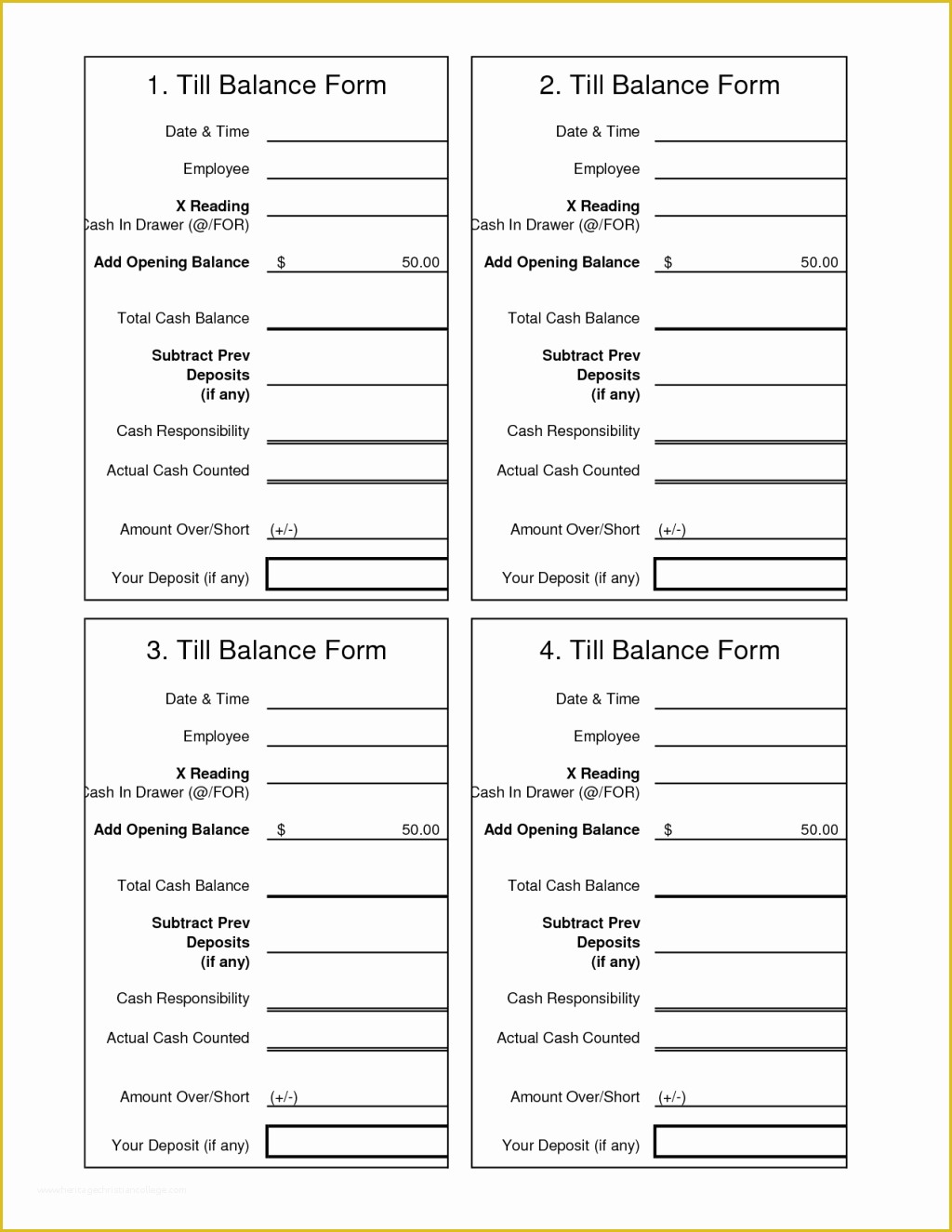 Free Cash Drawer Balance Sheet Template Of Cash Drawer Tally Sheet Template