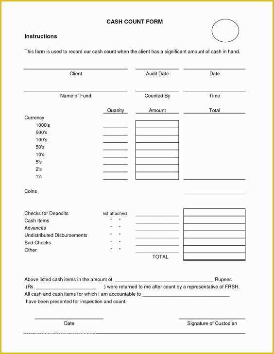 Free Cash Drawer Balance Sheet Template Of Daily Cash Sheet Template