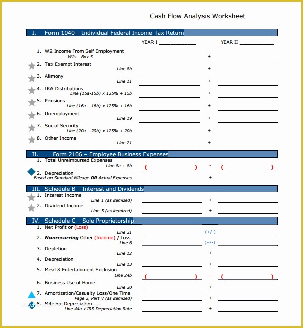 Free Cash Flow Analysis Template Of 17 Cash Flow Analysis Templates Free Excel Word formats