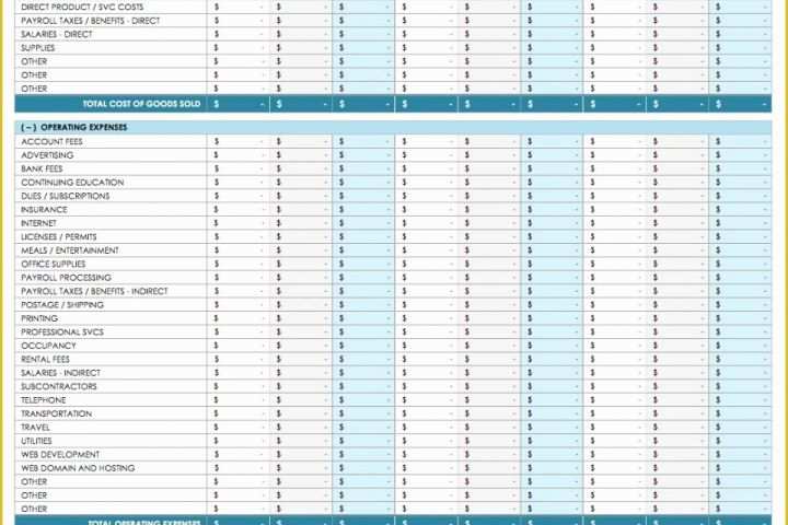 Free Cash Flow Projection Template Of Free Cash Flow Statement Templates