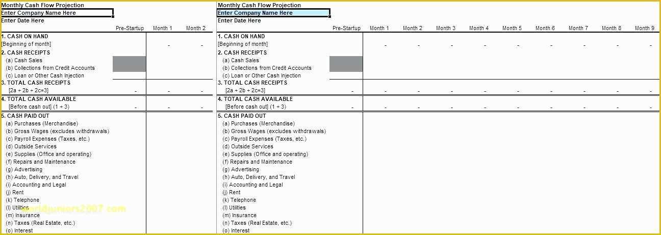 Free Cash Flow Projection Template Of Quarterly Cash Flow Projection Template Excel Use This