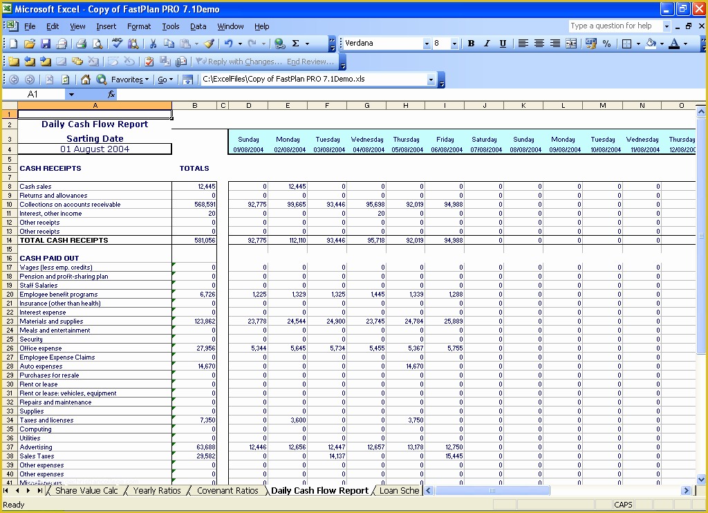 Free Cash Flow Template Excel Download Of Best S Of Daily Cash Flow Spreadsheet Daily Cash