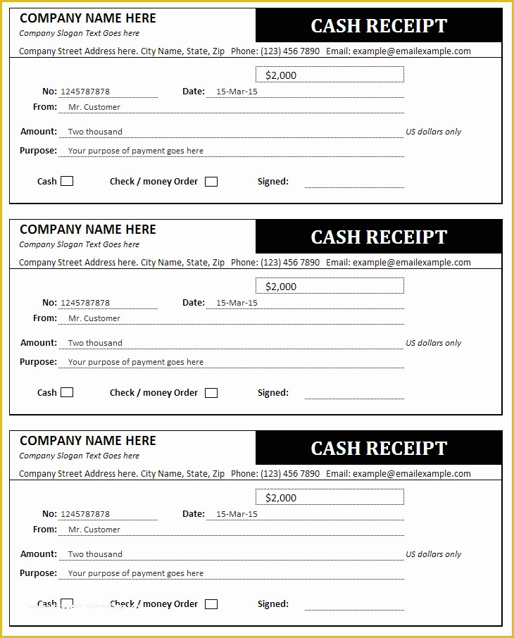 Free Cash Receipt Template Of 1000 Images About Fice Templates On Pinterest