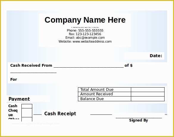 Free Cash Receipt Template Of 12 Free Microsoft Word Receipt Templates Download