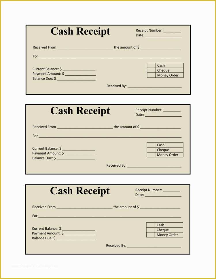 Free Cash Receipt Template Of 17 Free Cash Receipt Templates for Excel Word and Pdf