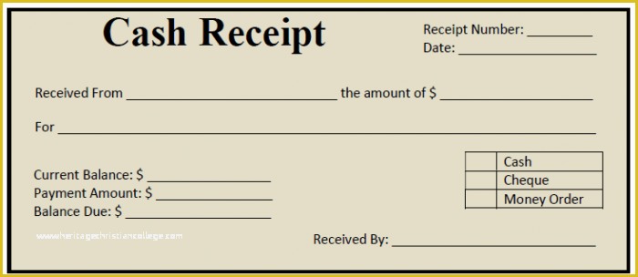 Free Cash Receipt Template Of 50 Free Receipt Templates Cash Sales Donation Taxi