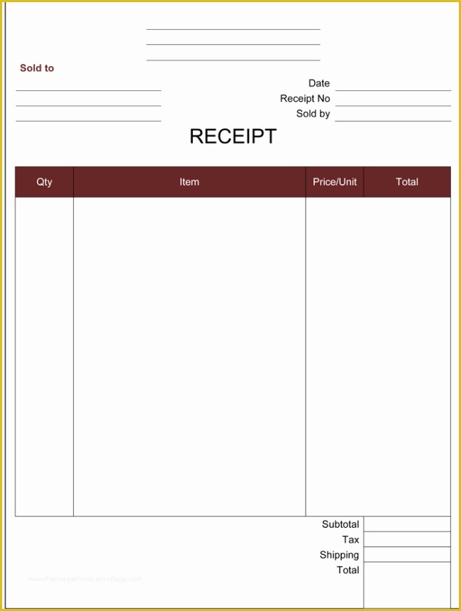 Free Cash Receipt Template Of Cash Receipt Template 5 Printable Cash Receipt formats