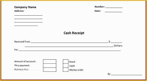 Free Cash Receipt Template Of Cash Receipt Template Microsoft Word Templates