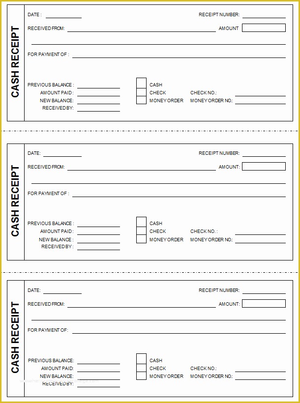 43 Free Cash Receipt Template