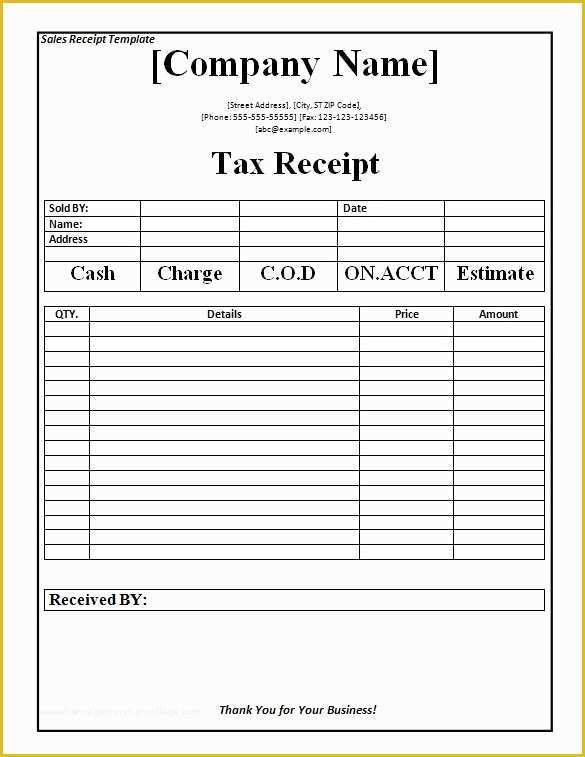 Free Cash Receipt Template Word Doc Of 18 Payment Receipt Templates – Free Sample Example