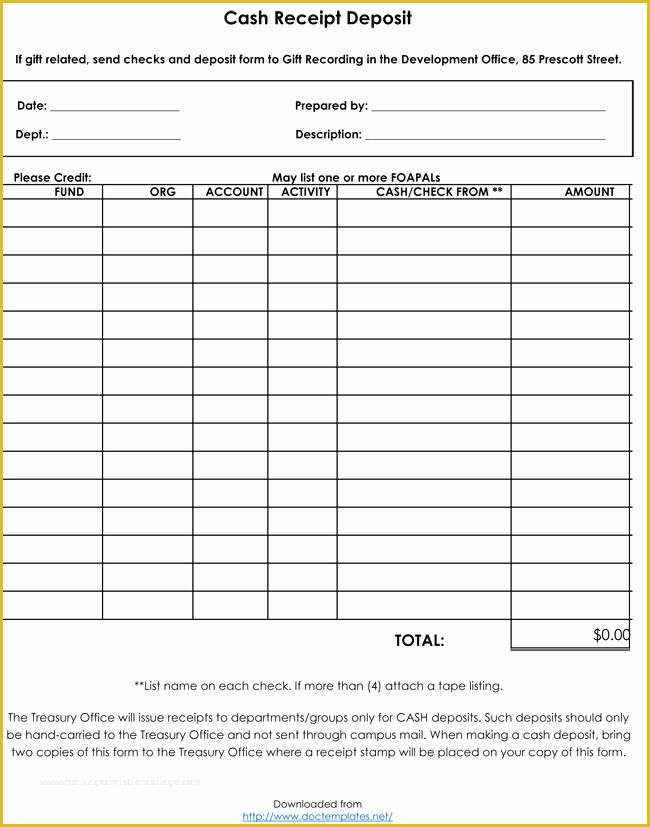 Free Cash Receipt Template Word Doc Of 21 Free Cash Receipt Templates for Word Excel and Pdf