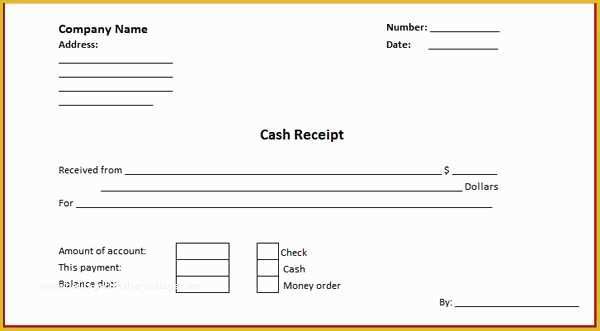 Free Cash Receipt Template Word Doc Of Cash Receipt Template Microsoft Word Templates