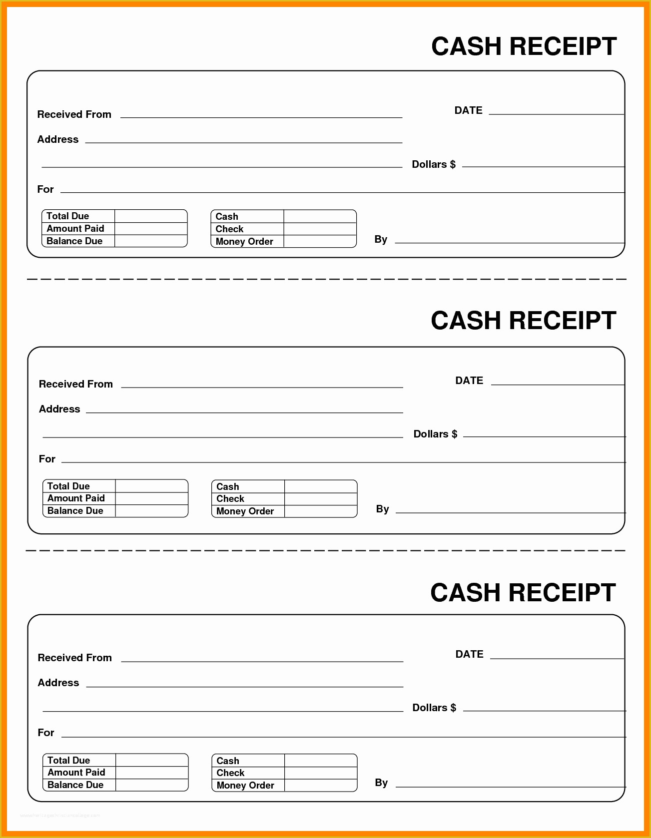 Free Cash Receipt Template Word Doc Of Cash Receipt Template Word Doc