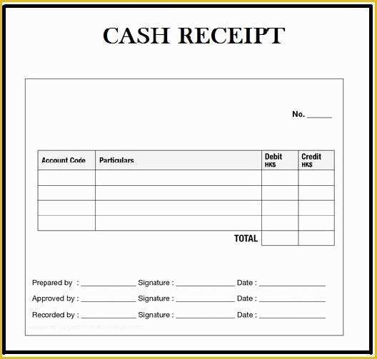 Free Cash Receipt Template Word Doc Of Customizable Cash Receipt Template In Word Excel and Pdf