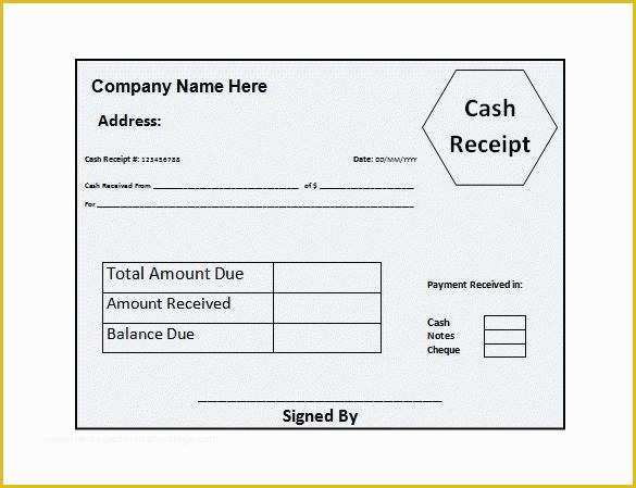 Free Cash Receipt Template Word Doc Of Receipt Template for Word Cash Receipt Template Receipt