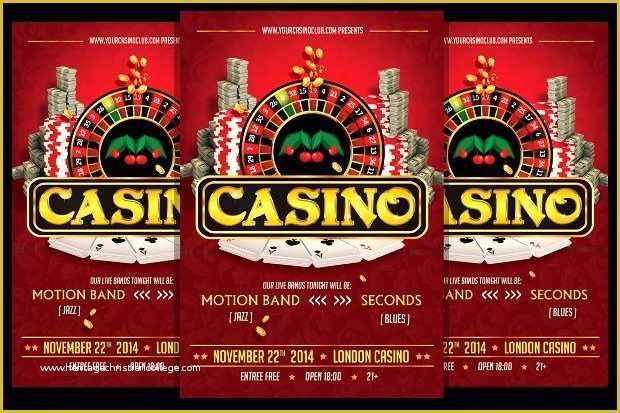 Free Casino Night Templates Of 18 Casino Flyer Templates Printable Psd Ai Vector Eps