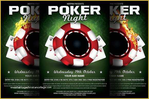 Free Casino Night Templates Of Casino Night Fundraiser Free Flyer Template Rk Rsqz