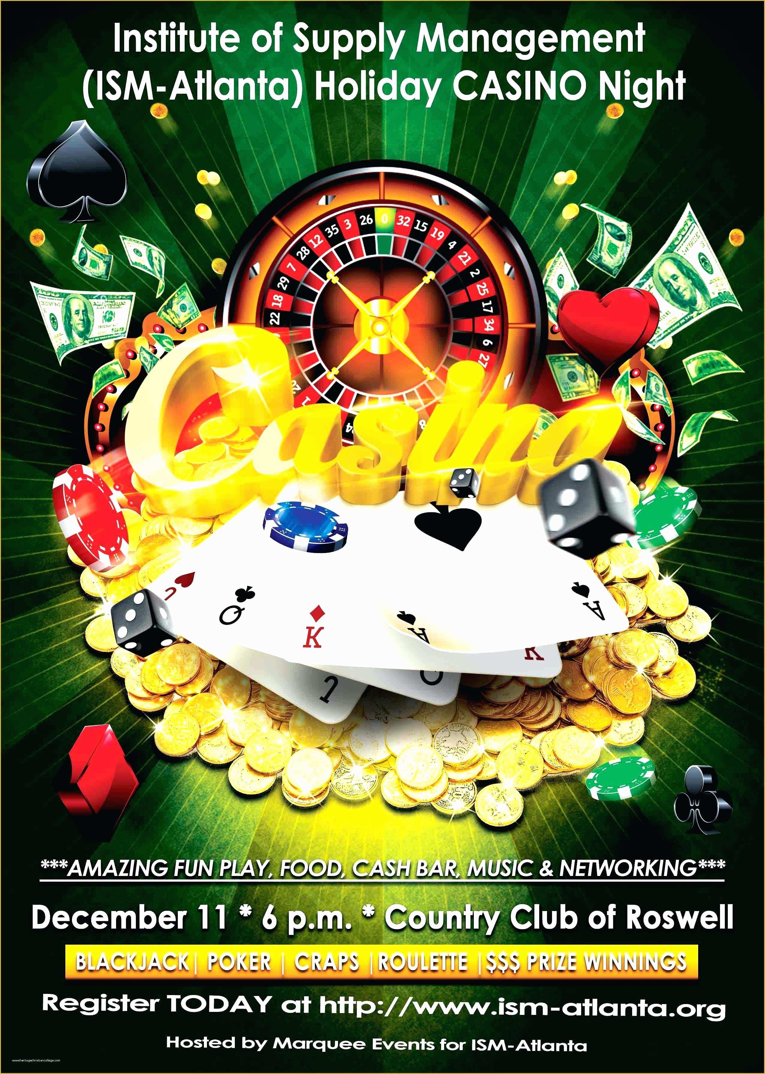 Free Casino Night Templates Of Night Flyer Blank Template Night Flyer