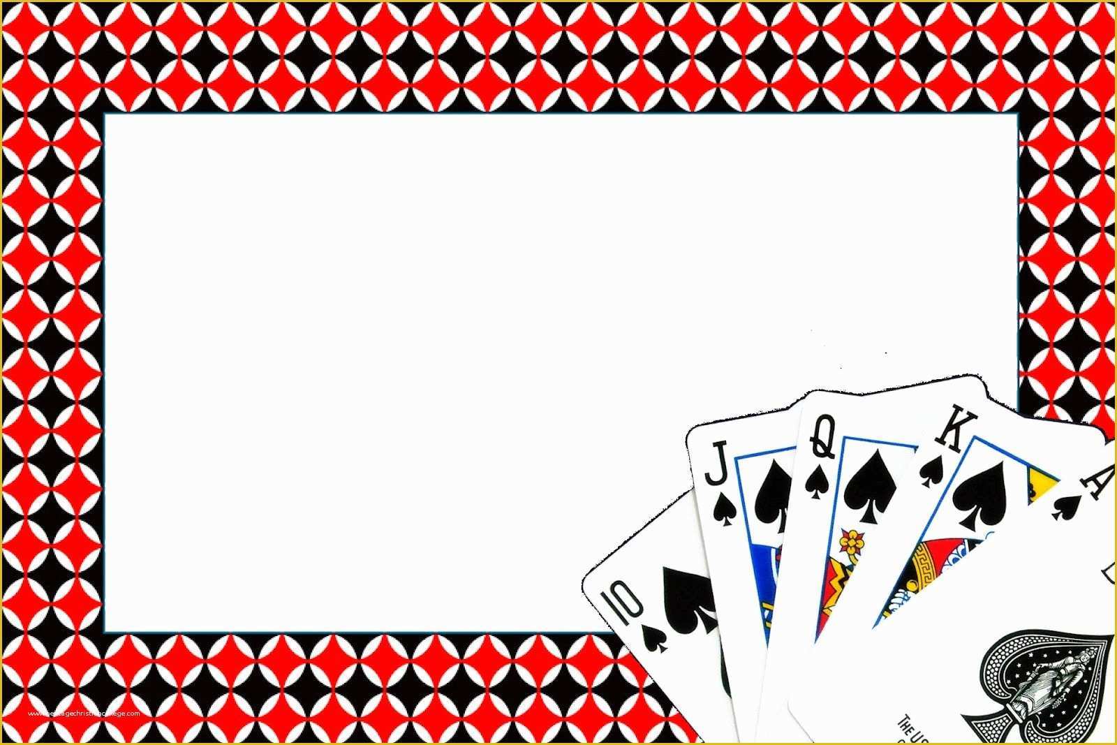 Free Casino Night Templates Of Poker Free Printable Invitations and Boxes