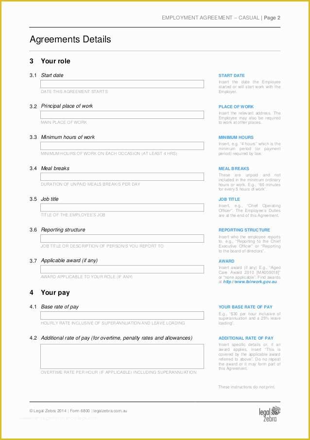 Free Casual Employment Contract Template Of Casual Employment Agreement Template Sample