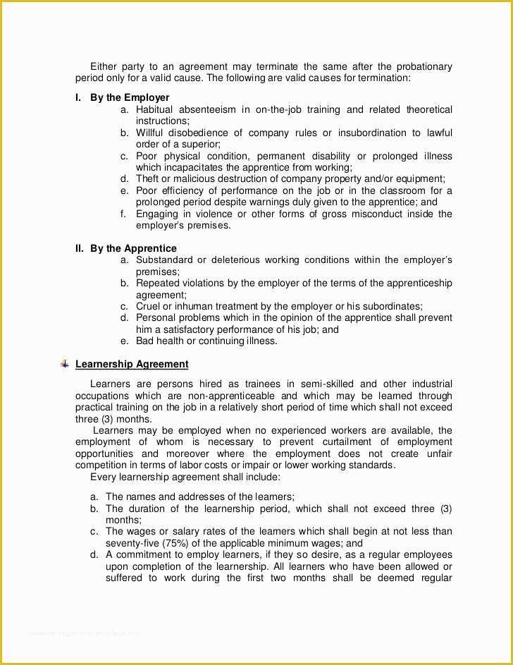Free Casual Employment Contract Template Of Casual Employment Contract Template Philippines