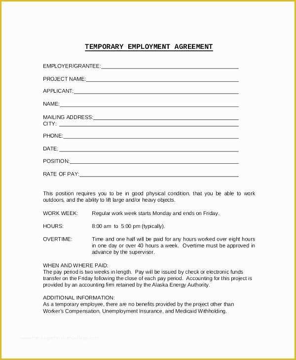 Free Casual Employment Contract Template Of Employment Contract Letter Sample Template Employee