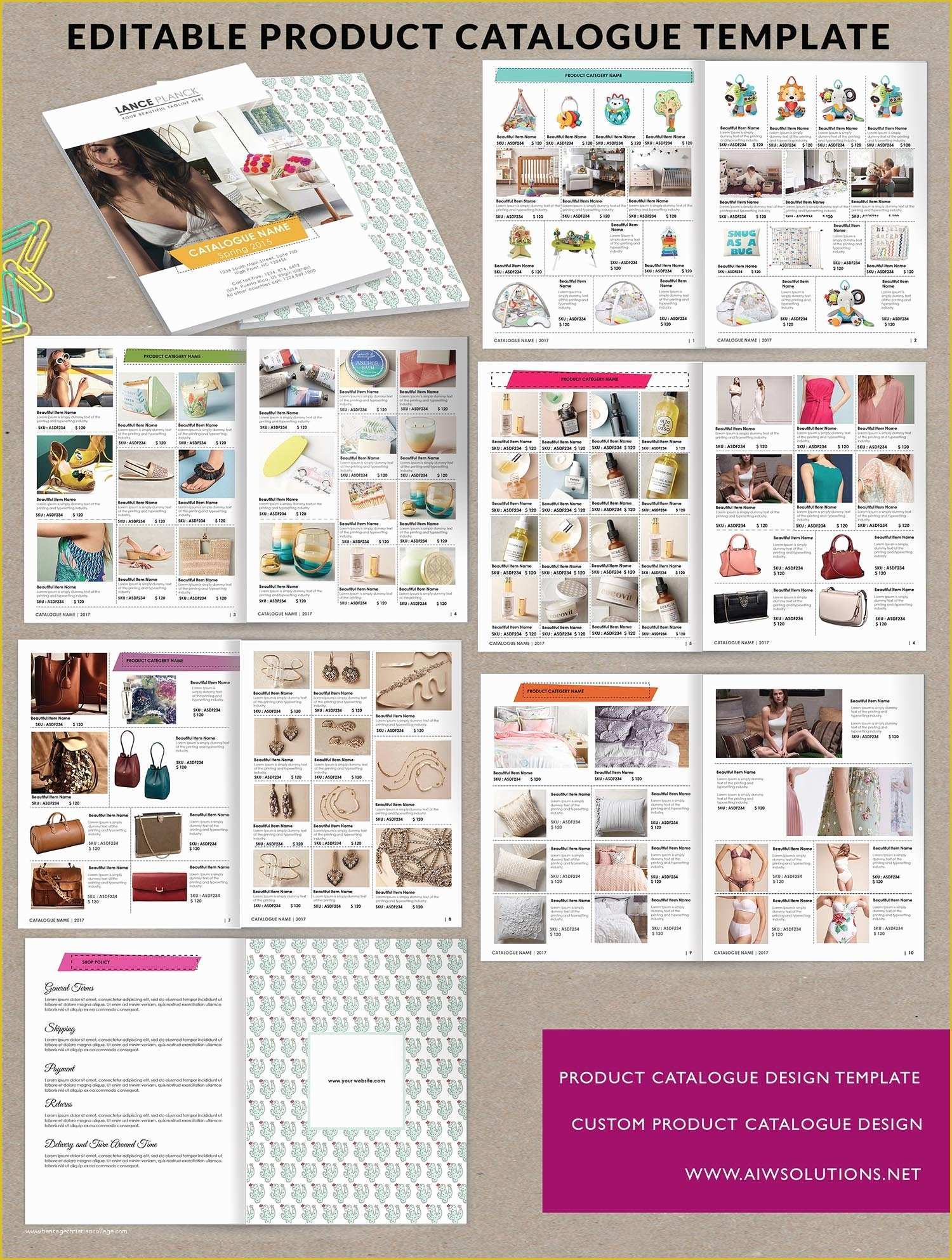 Free Catalog Template Of Product Brochure Product Catalog Id6 Brochure Templates