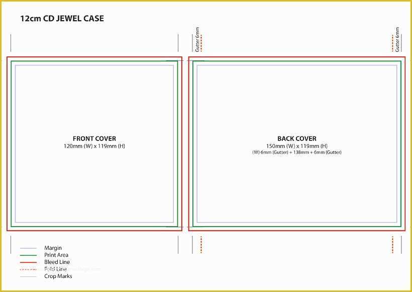 Free Cd Jewel Case Template Of Cd Jewel Case Template A4