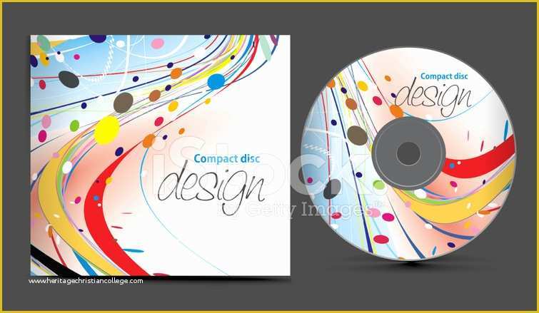 Free Cd Label Design Templates Of Cd Cover Design Stock Vector Free