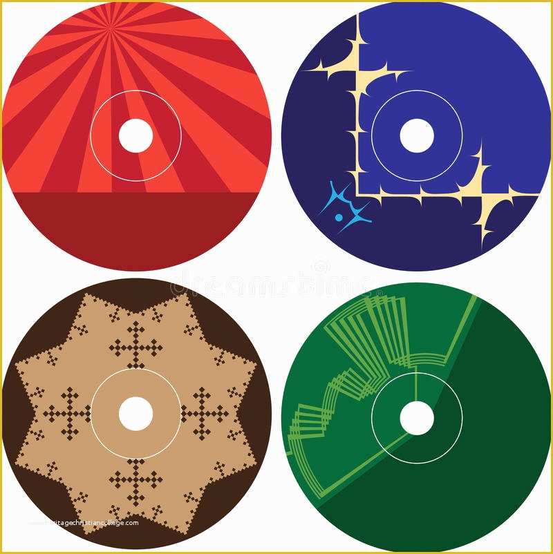 Free Cd Label Design Templates Of Cd Dvd Label Design Template Stock Vector Illustration