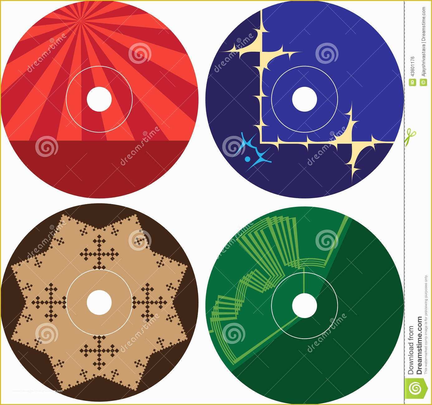 Free Cd Label Design Templates Of Cd Dvd Label Design Template Stock Vector Illustration