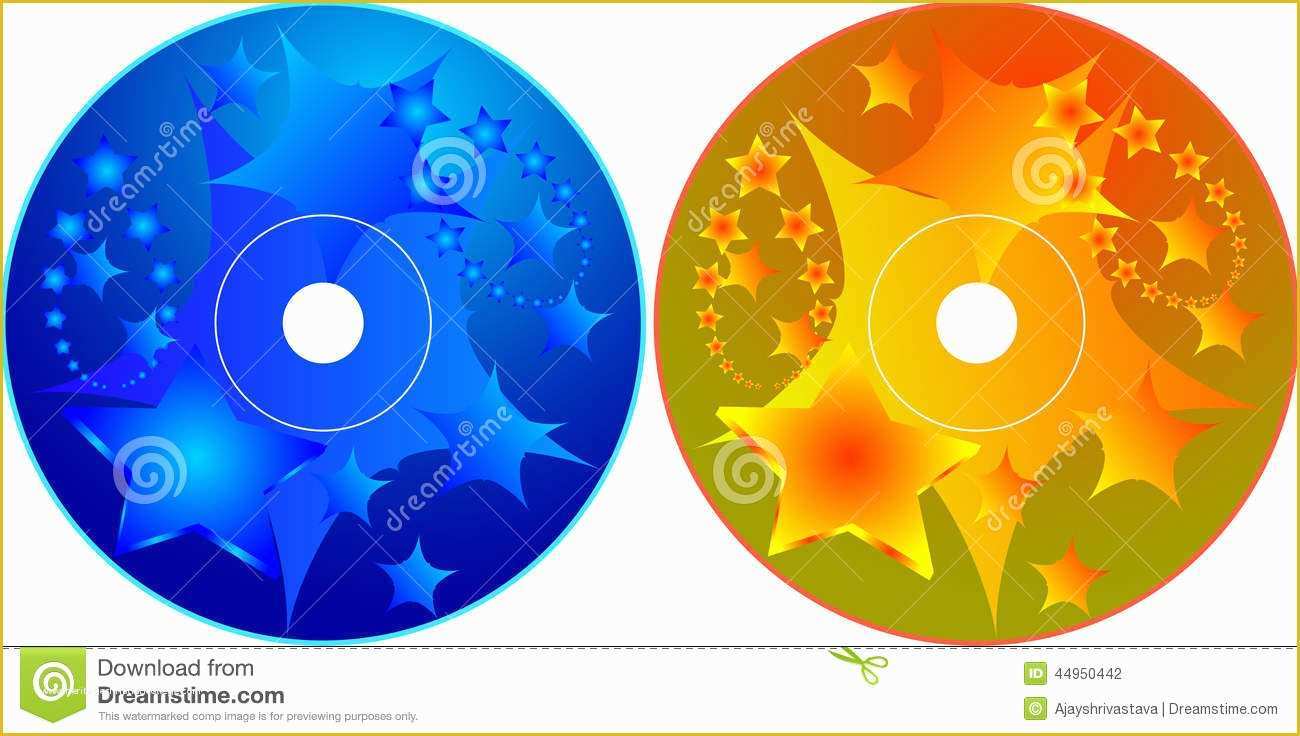 Free Cd Label Design Templates Of Cd Dvd Label Design Template Stock Vector Illustration